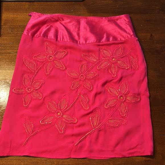 Etcetera size 8 pink silk skirt - Picture 3 of 3